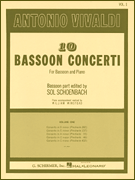 TEN BASSOON CONCERTI VOL 1 cover